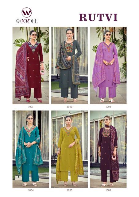 Woodee Rutvi catalog rayon kurtis wholesale delhi