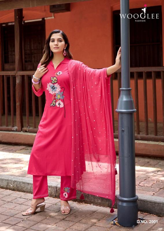 Wooglee Sanskriti catalog rayon kurti wholesaler in kolkata