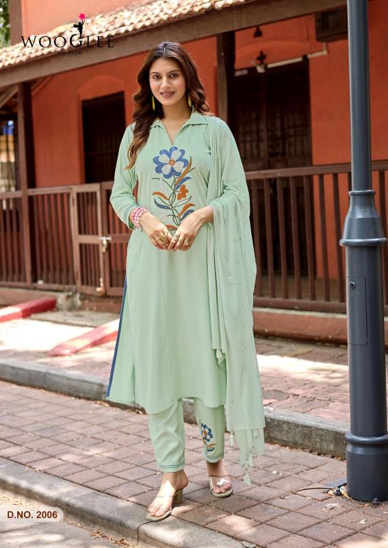 Wooglee Sanskriti catalog rayon kurti wholesaler in kolkata