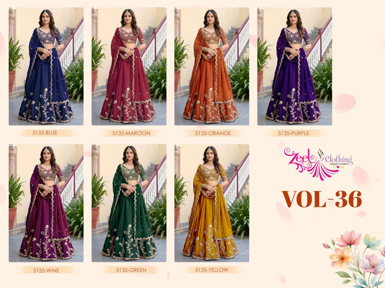 Zeel clothing volume 30 catalog wholesale lehenga shop in pune