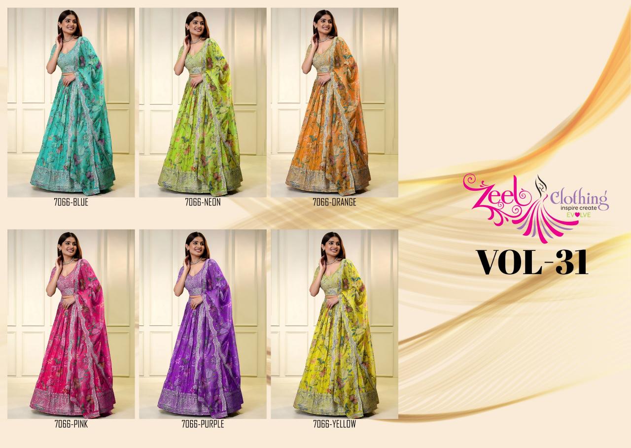 Zeel Clothing Volume 31 catalog lehenga wholesale market in ludhiana