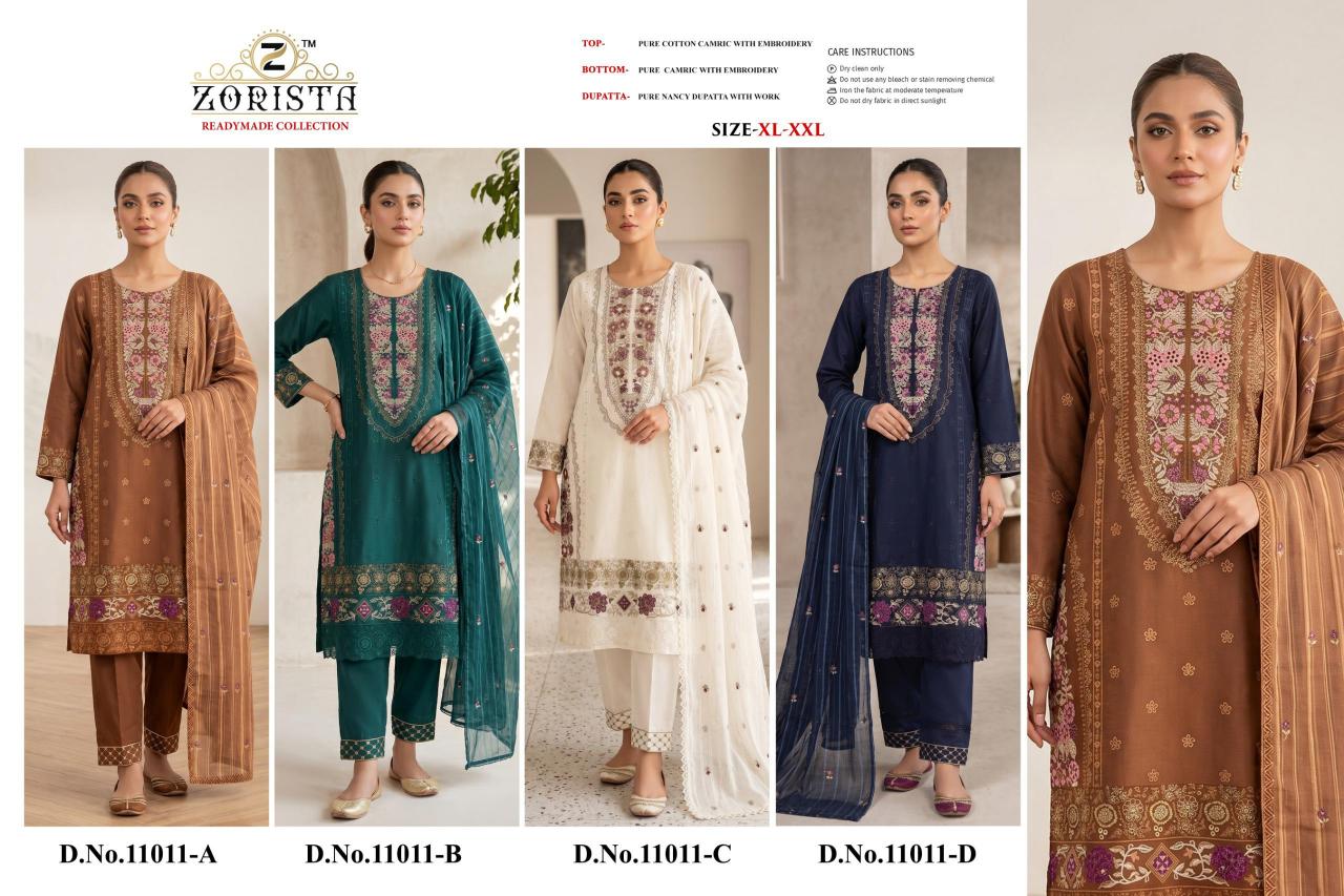 Zorista 11011 catalog pakistani suits wholesalers in amritsar