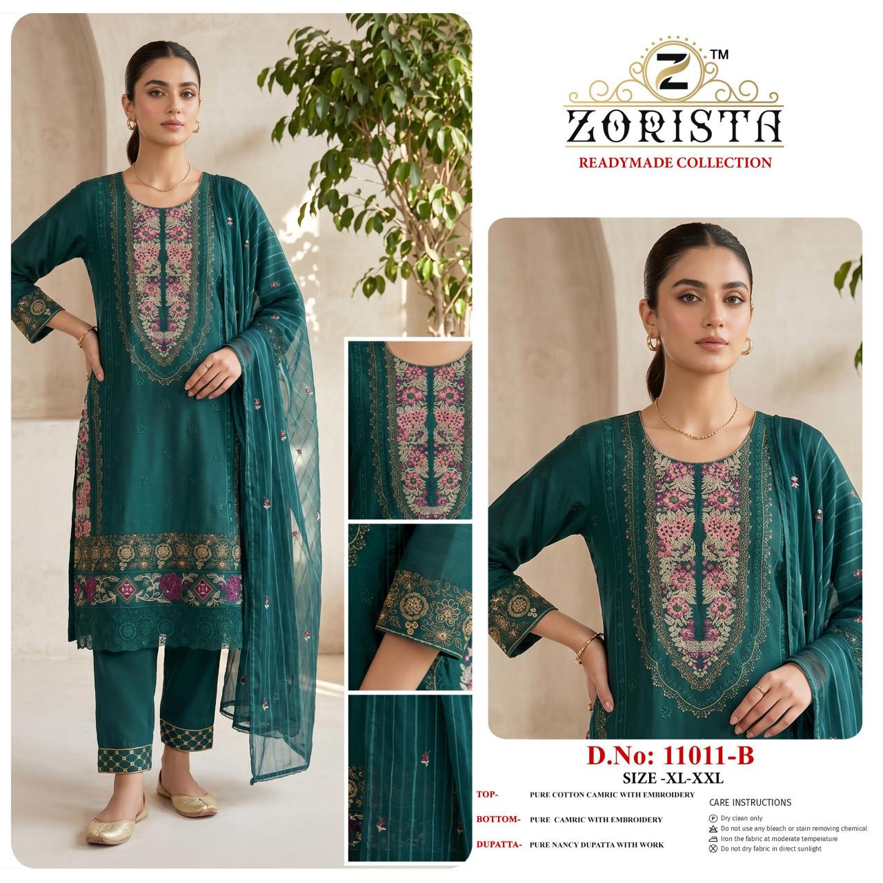 Zorista 11011 catalog pakistani suits wholesalers in amritsar