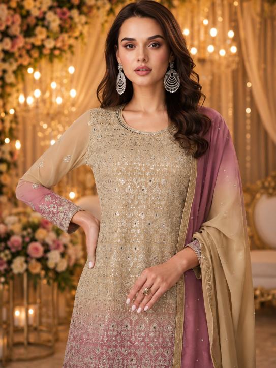 9star Fashion Rahu catalog georgette kurti wholesaler in ahmedabad