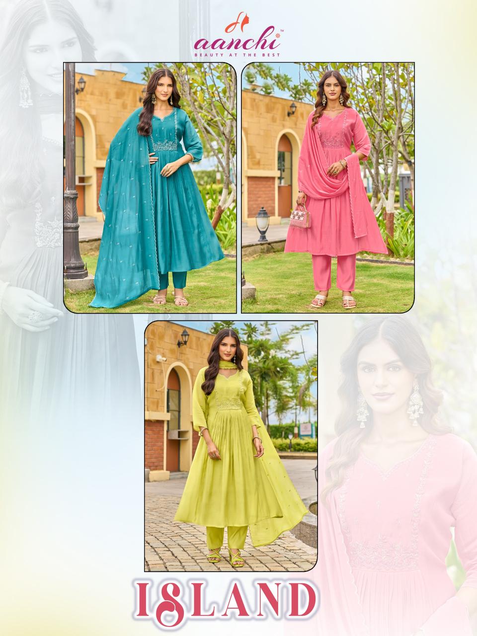 Aanchi Island catalog sangria kurtis wholesale