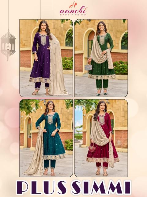 Aanchi Plus Simmi catalog kalamkari kurtis wholesale in bangalore