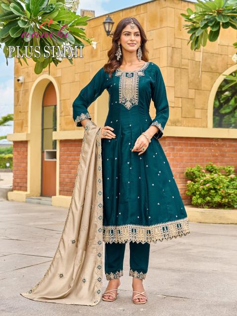 Aanchi Plus Simmi catalog kalamkari kurtis wholesale in bangalore