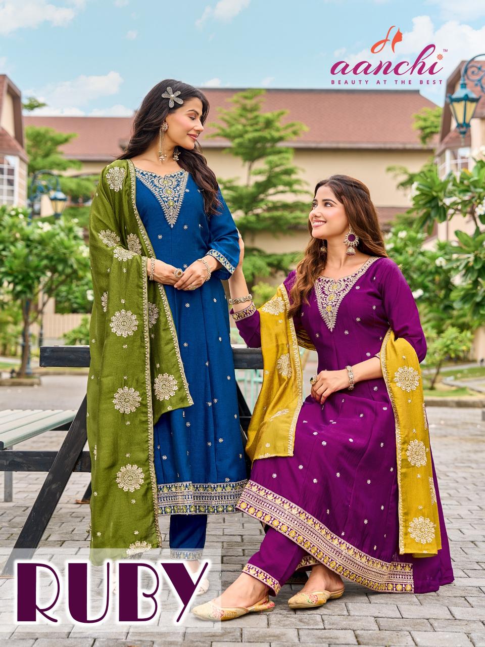 Aanchi Ruby catalog new branded kurtis catalog wholesale