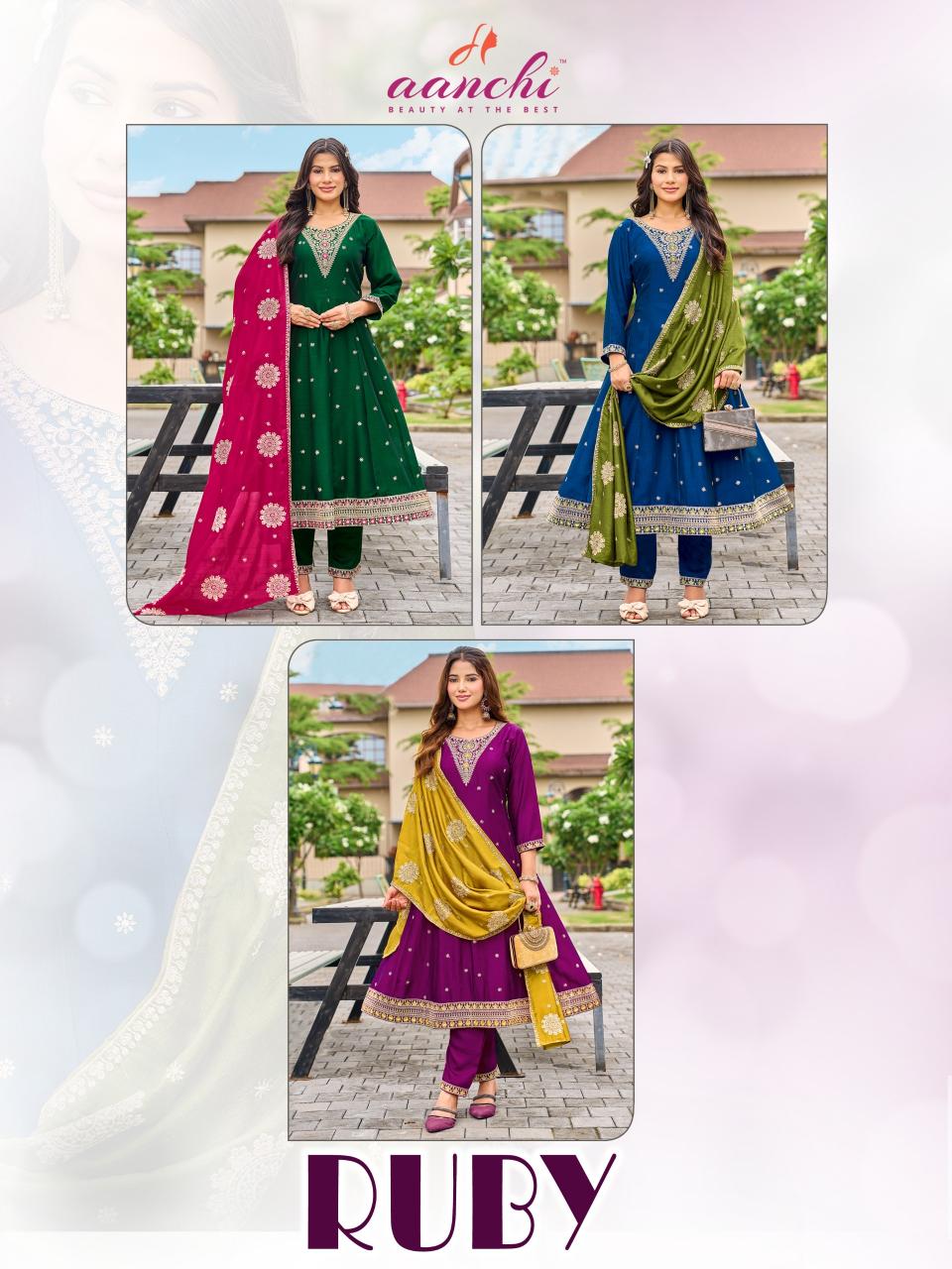 Aanchi Ruby catalog new branded kurtis catalog wholesale
