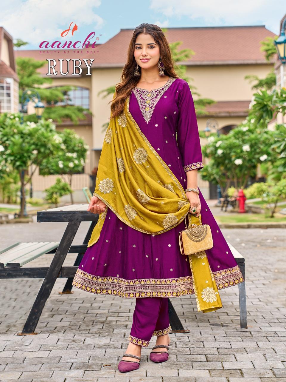 Aanchi Ruby catalog new branded kurtis catalog wholesale