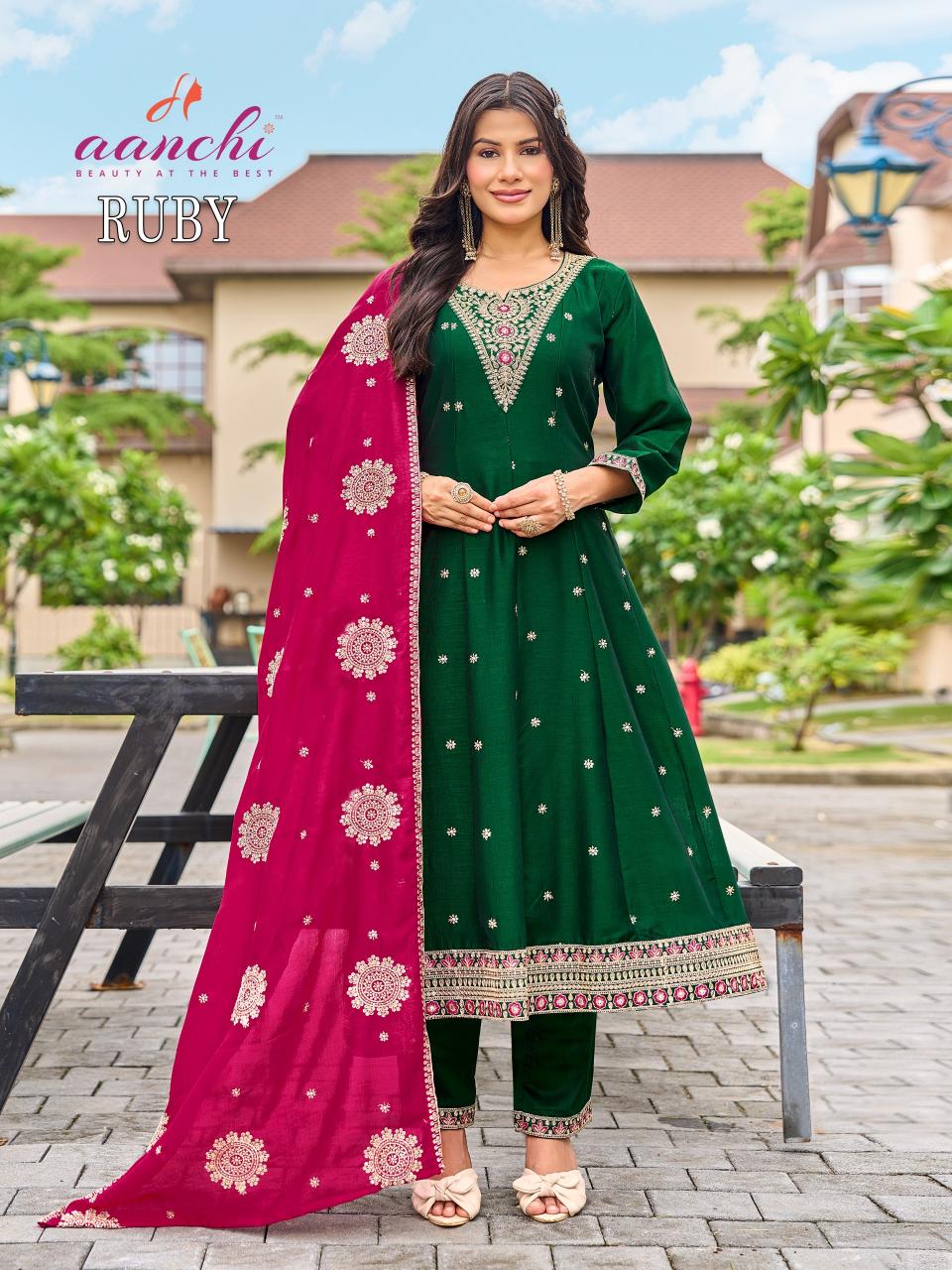 Aanchi Ruby catalog new branded kurtis catalog wholesale