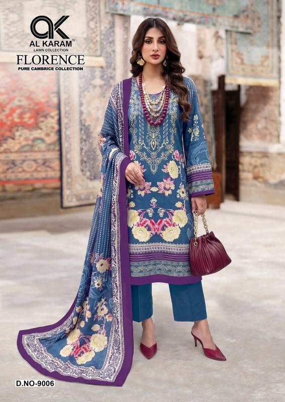 Al Karam Florence vol 9 – Pakistani Kurti Pant With Dupatta Wholesale Catalog