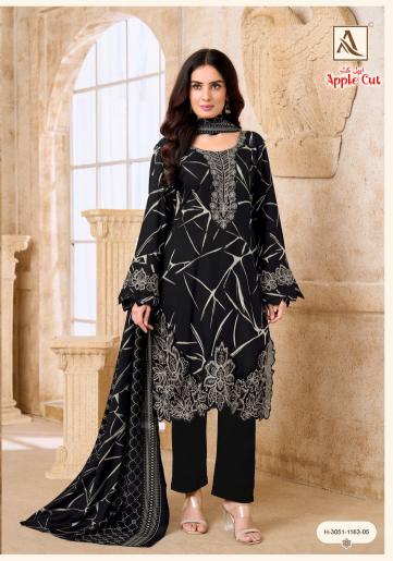 Alok Apple cut catalog wholesale ladies dress material suppliers in surat