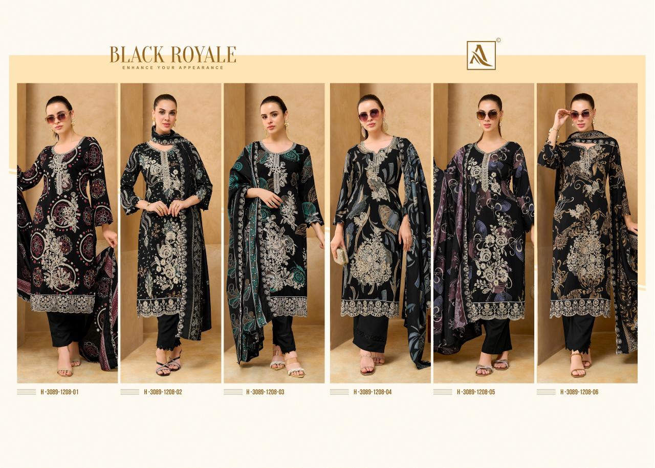 Alok Black Royale catalog surat dress material wholesale market address