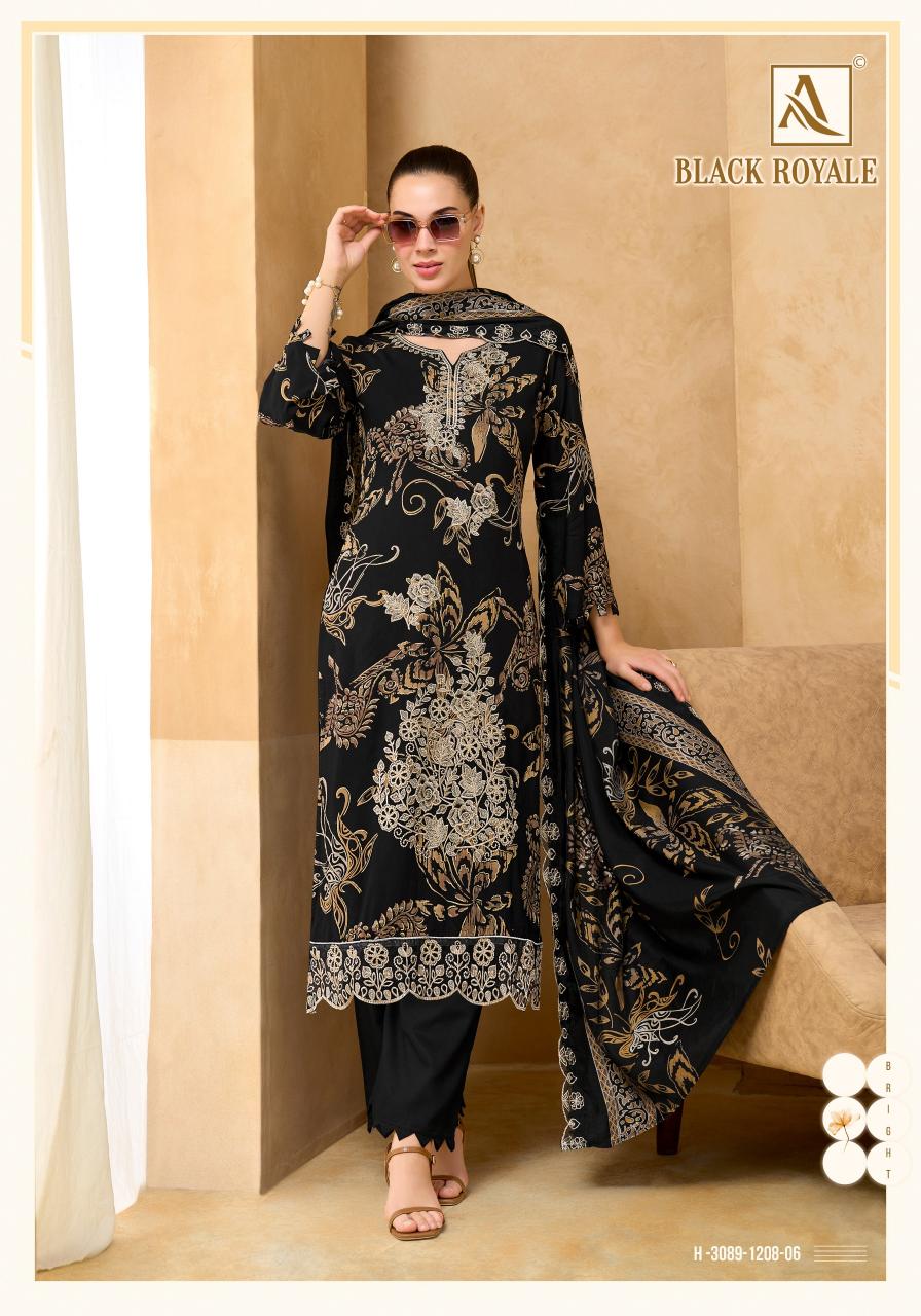 Alok Black Royale catalog surat dress material wholesale market address