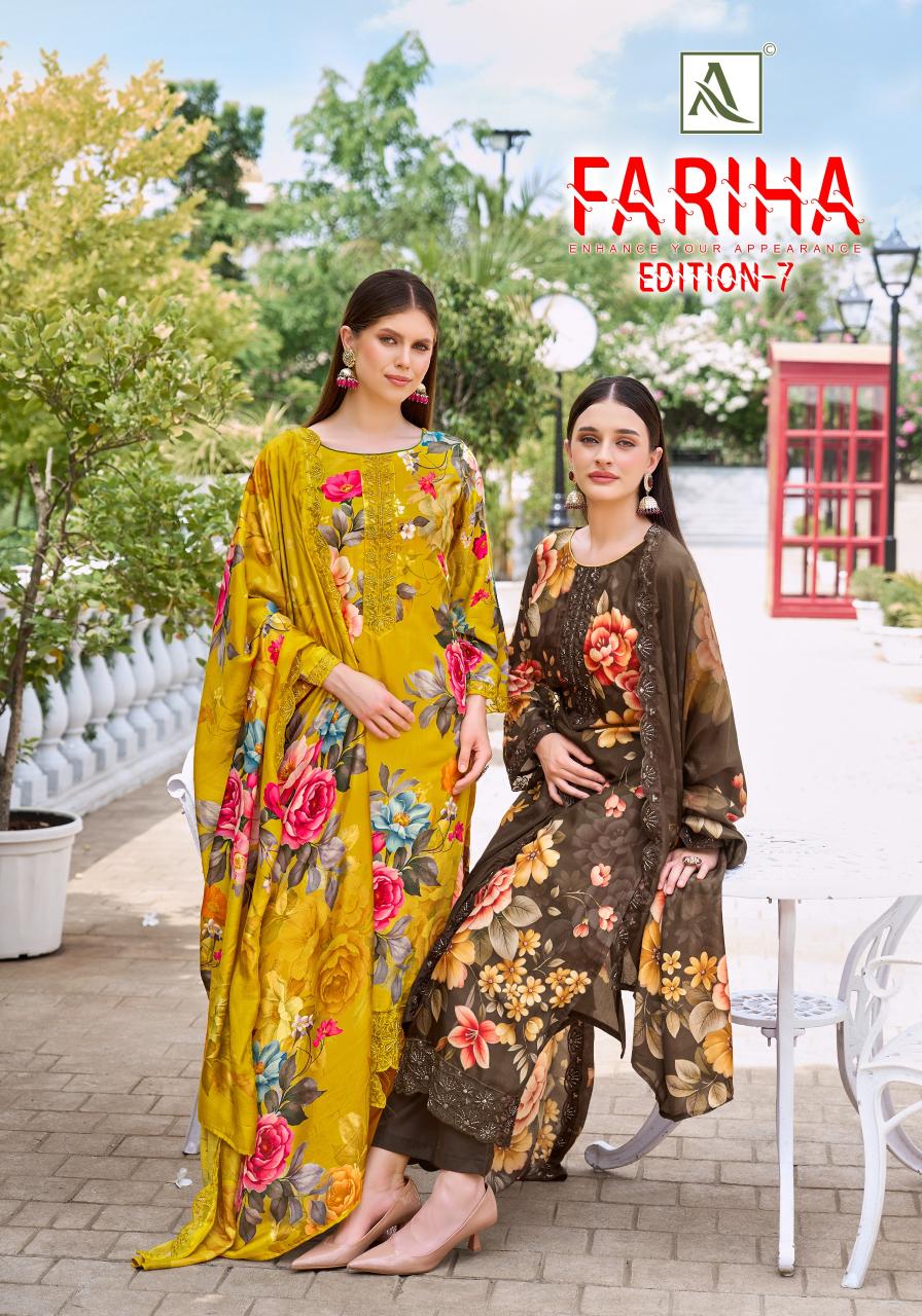 Alok Fariha Vol 7 catalog unstitched dress material manufacturer in surat