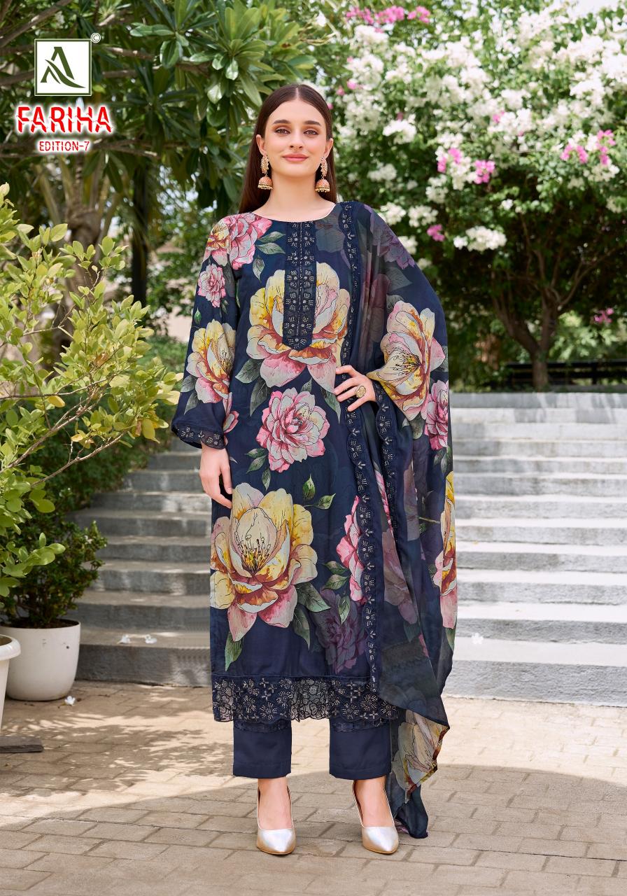 Alok Fariha Vol 7 catalog unstitched dress material manufacturer in surat