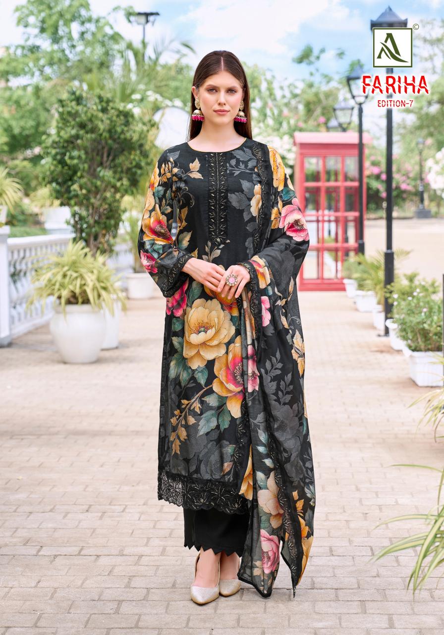 Alok Fariha Vol 7 catalog unstitched dress material manufacturer in surat