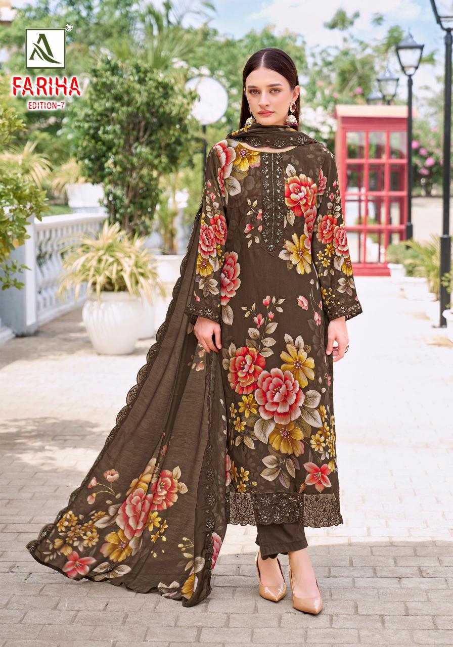 Alok Fariha Vol 7 catalog unstitched dress material manufacturer in surat