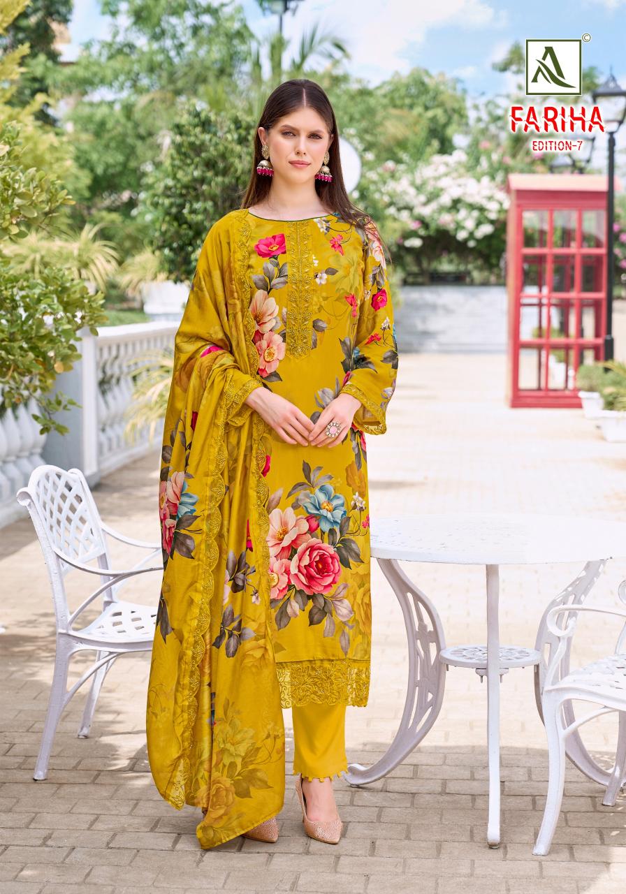Alok Fariha Vol 7 catalog unstitched dress material manufacturer in surat