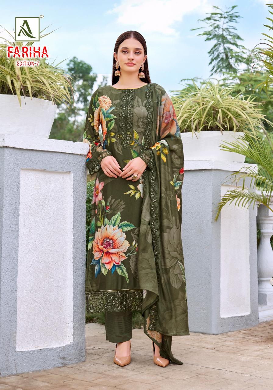 Alok Fariha Vol 7 catalog unstitched dress material manufacturer in surat