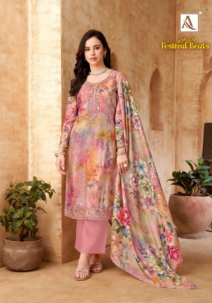 Alok Festival Beats catalog surat textile dress material wholesale market 