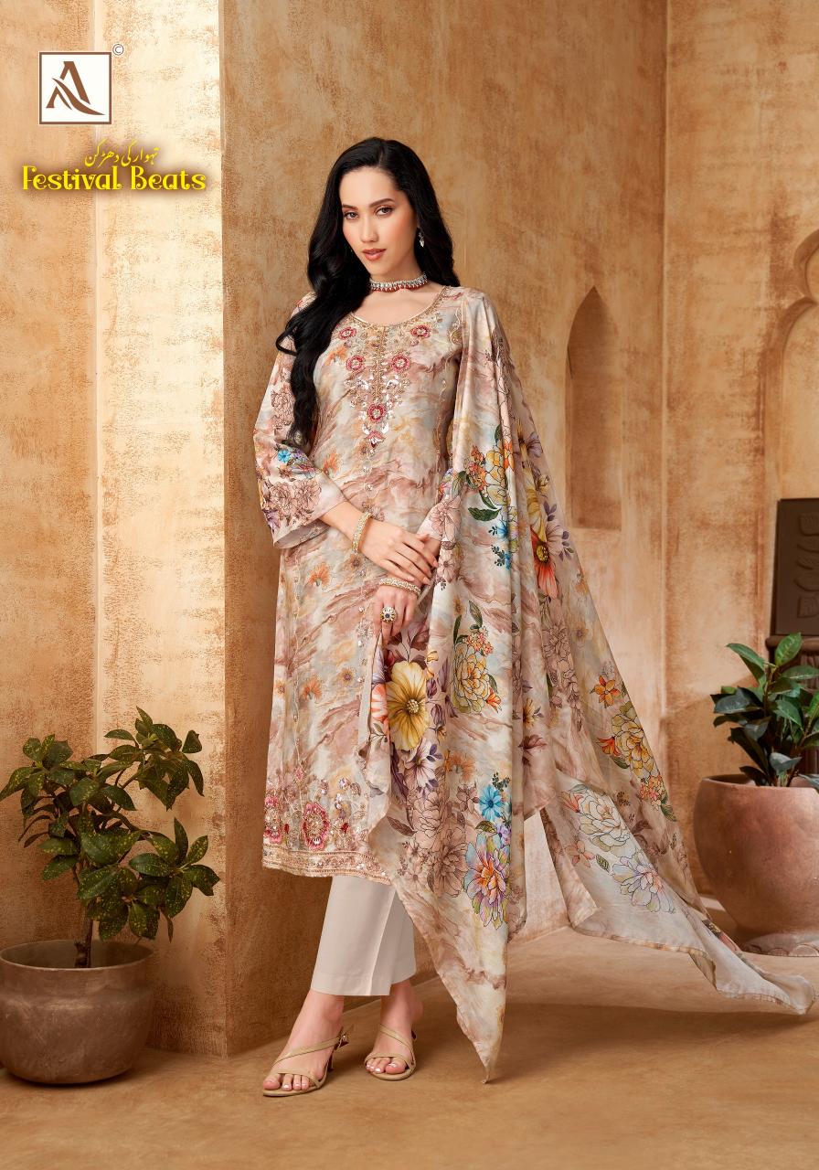 Alok Festival Beats catalog surat textile dress material wholesale market 