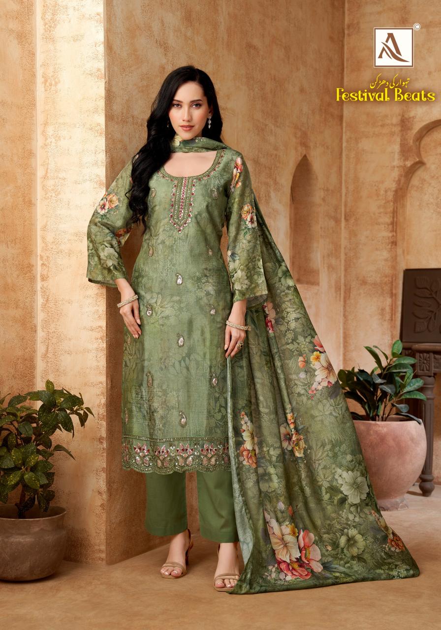 Alok Festival Beats catalog surat textile dress material wholesale market 