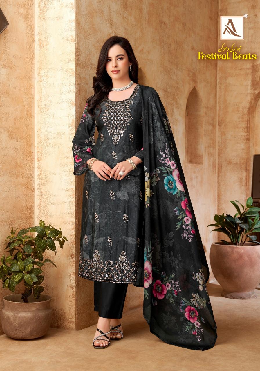 Alok Festival Beats catalog surat textile dress material wholesale market 