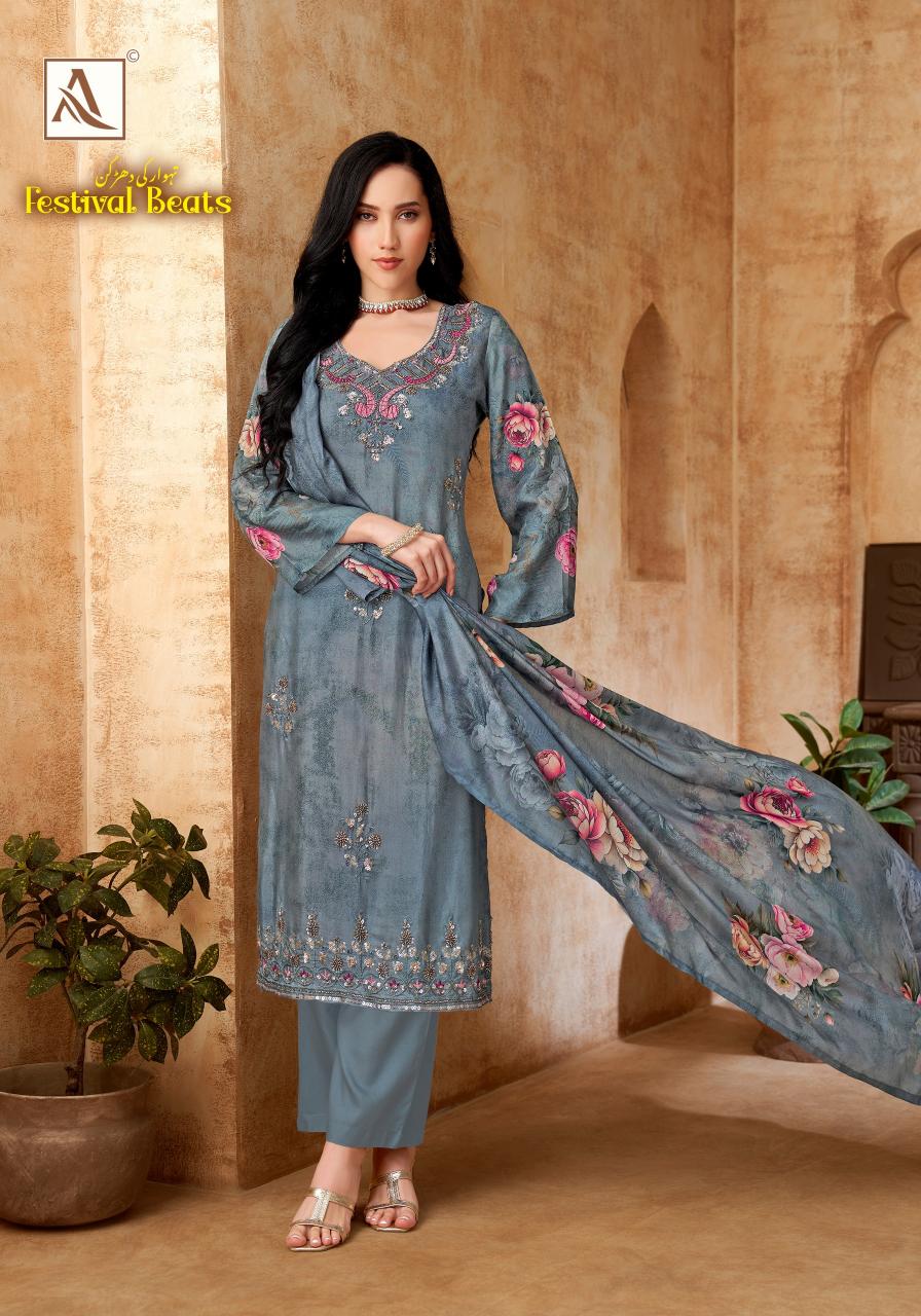 Alok Festival Beats catalog surat textile dress material wholesale market 