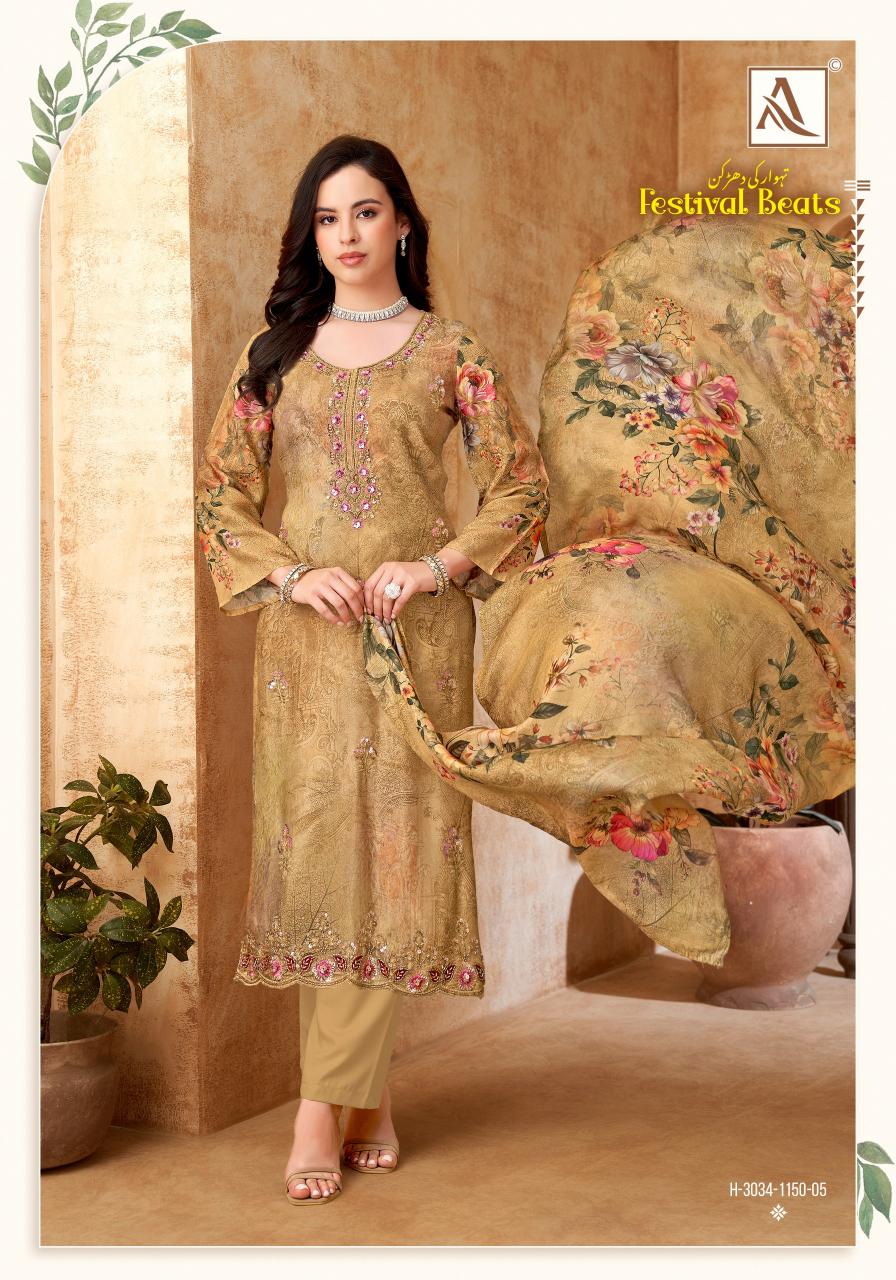 Alok Festival Beats catalog surat textile dress material wholesale market 