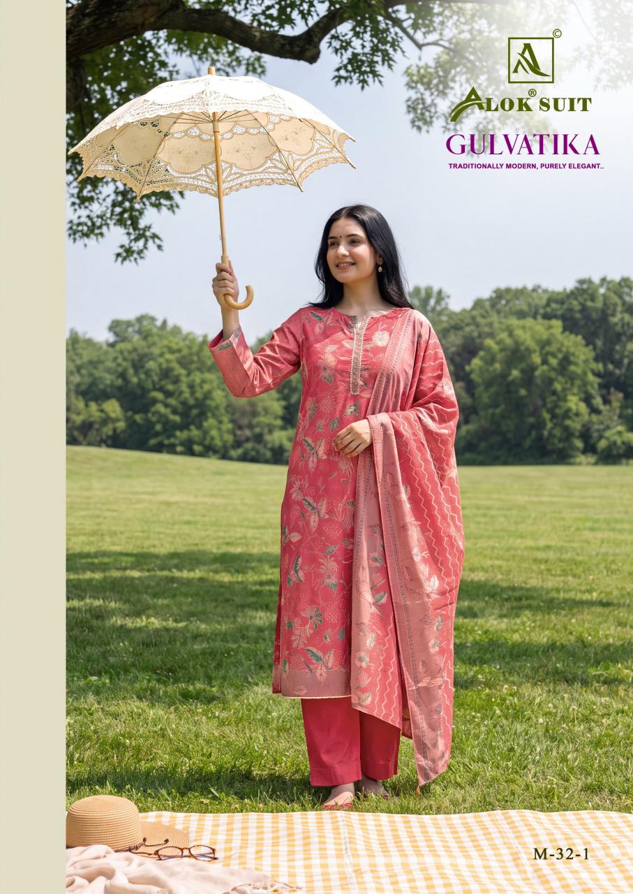 Alok Gulvatika catalog surat dress material low price online