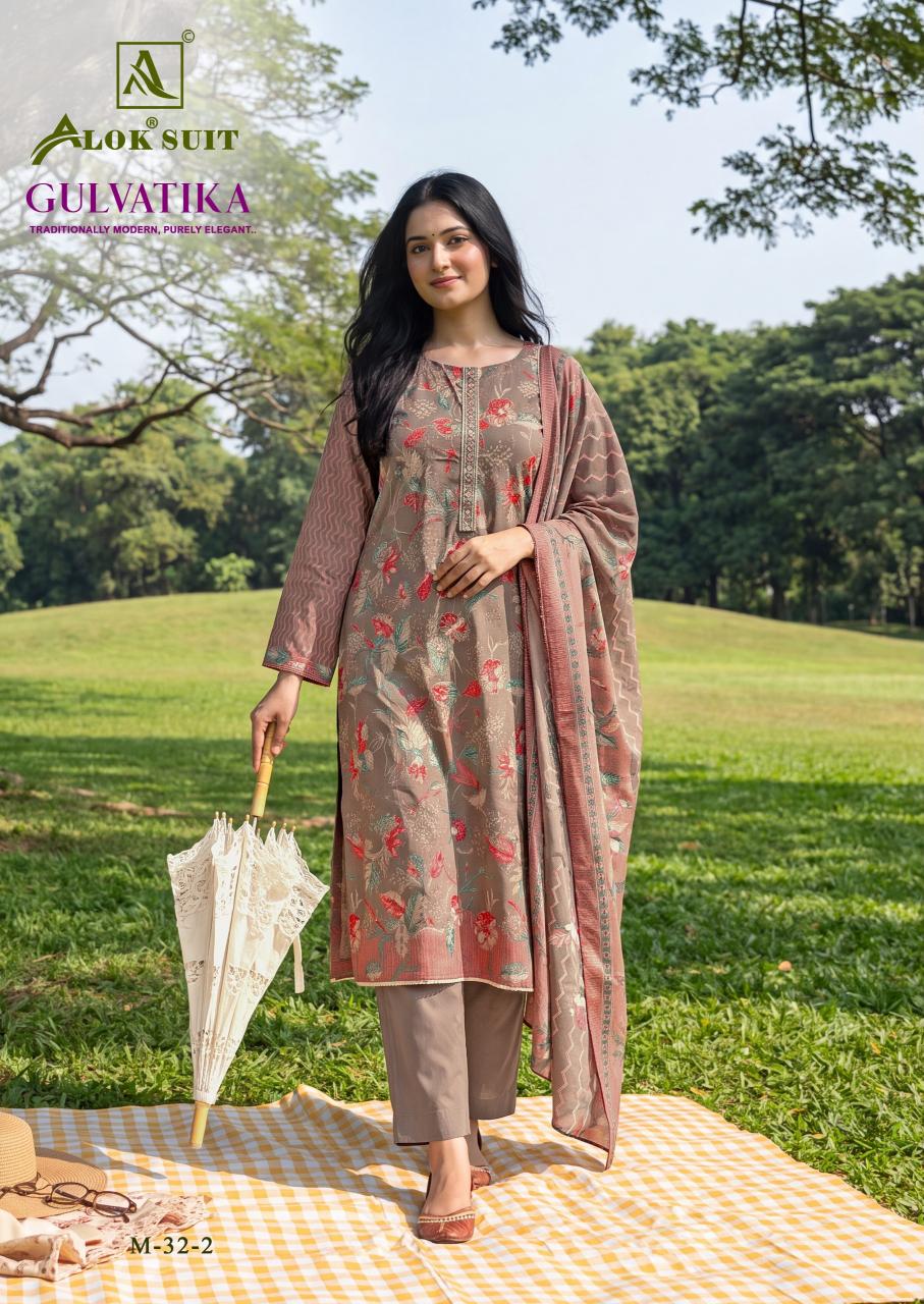 Alok Gulvatika catalog surat dress material low price online