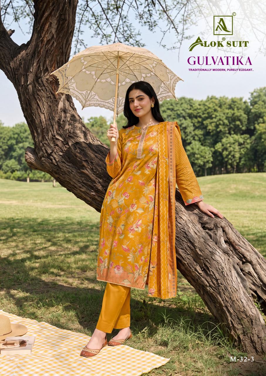 Alok Gulvatika catalog surat dress material low price online