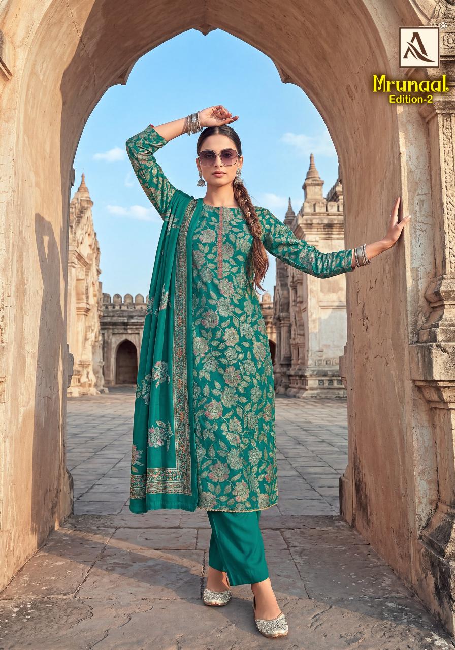 Alok Mrunal catalog wholesale dress material shops in surat at cheap rate
