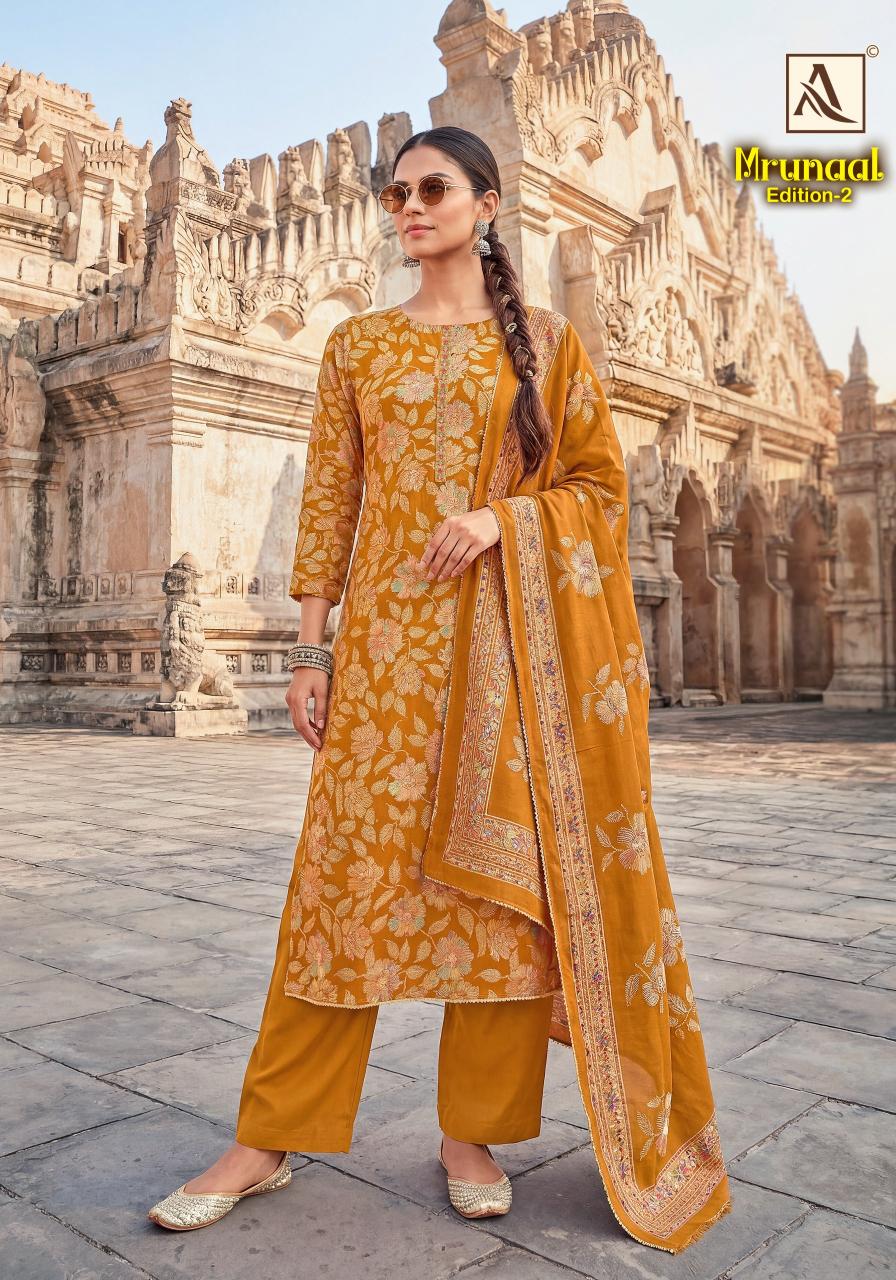 Alok Mrunal catalog wholesale dress material shops in surat at cheap rate