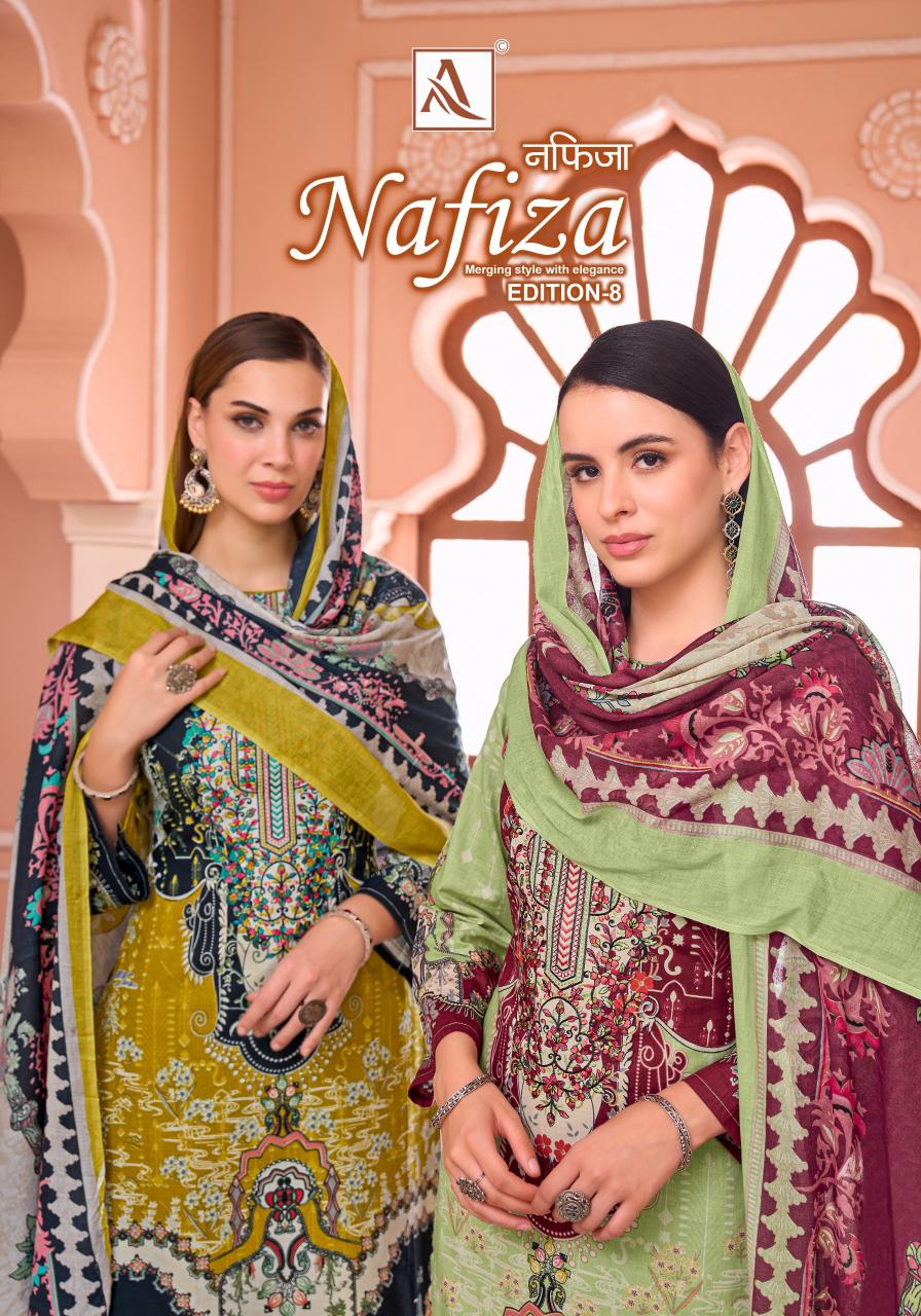 Alok Nafiza Vol 8 catalog surat dress material wholesale market