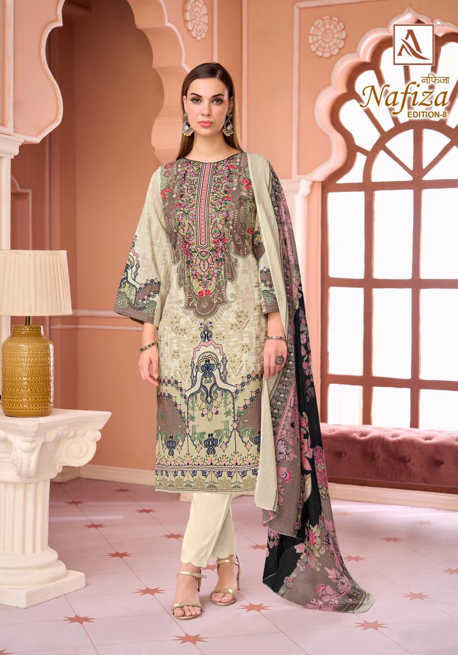 Alok Nafiza Vol 8 catalog surat dress material wholesale market