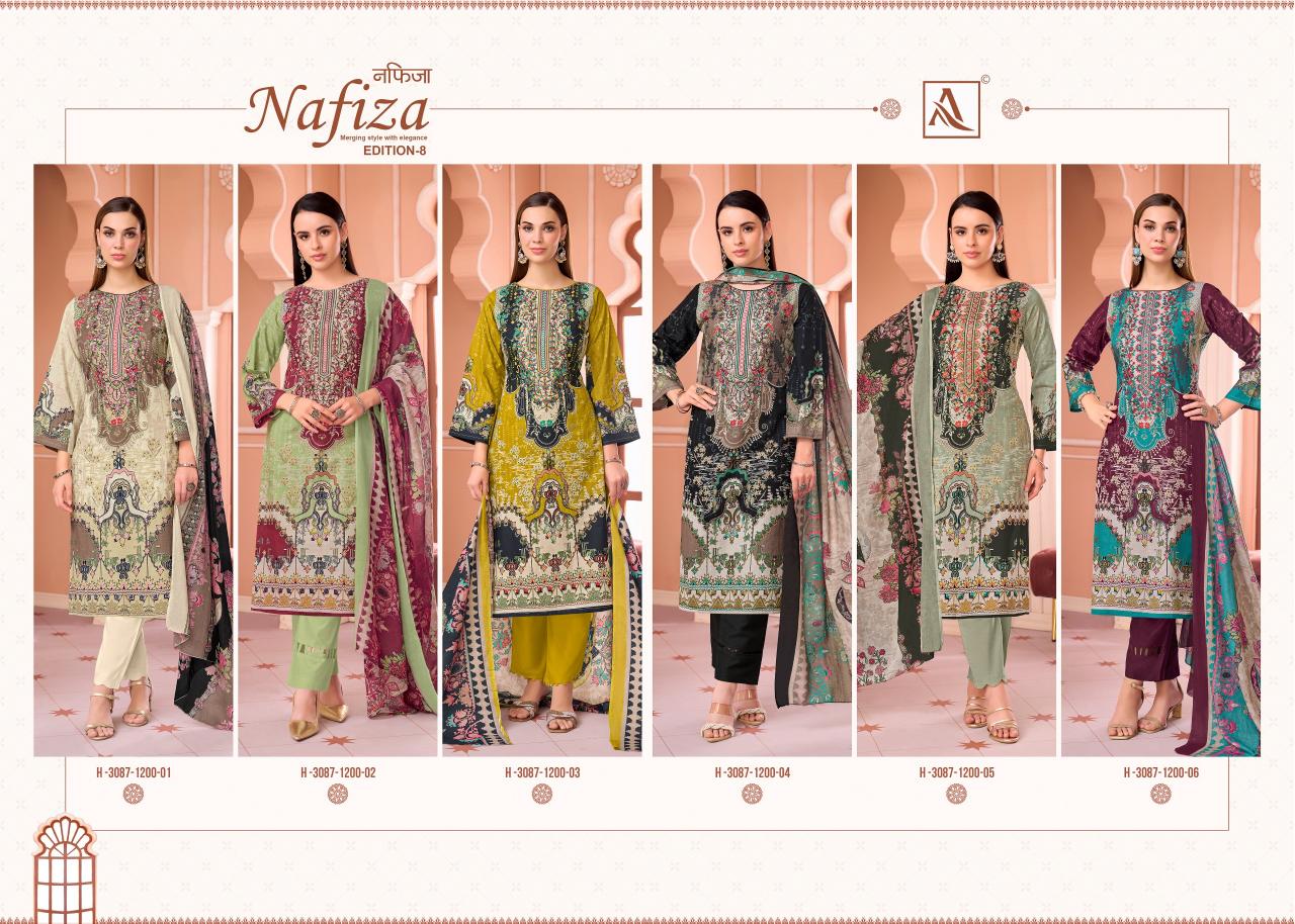 Alok Nafiza Vol 8 catalog surat dress material wholesale market