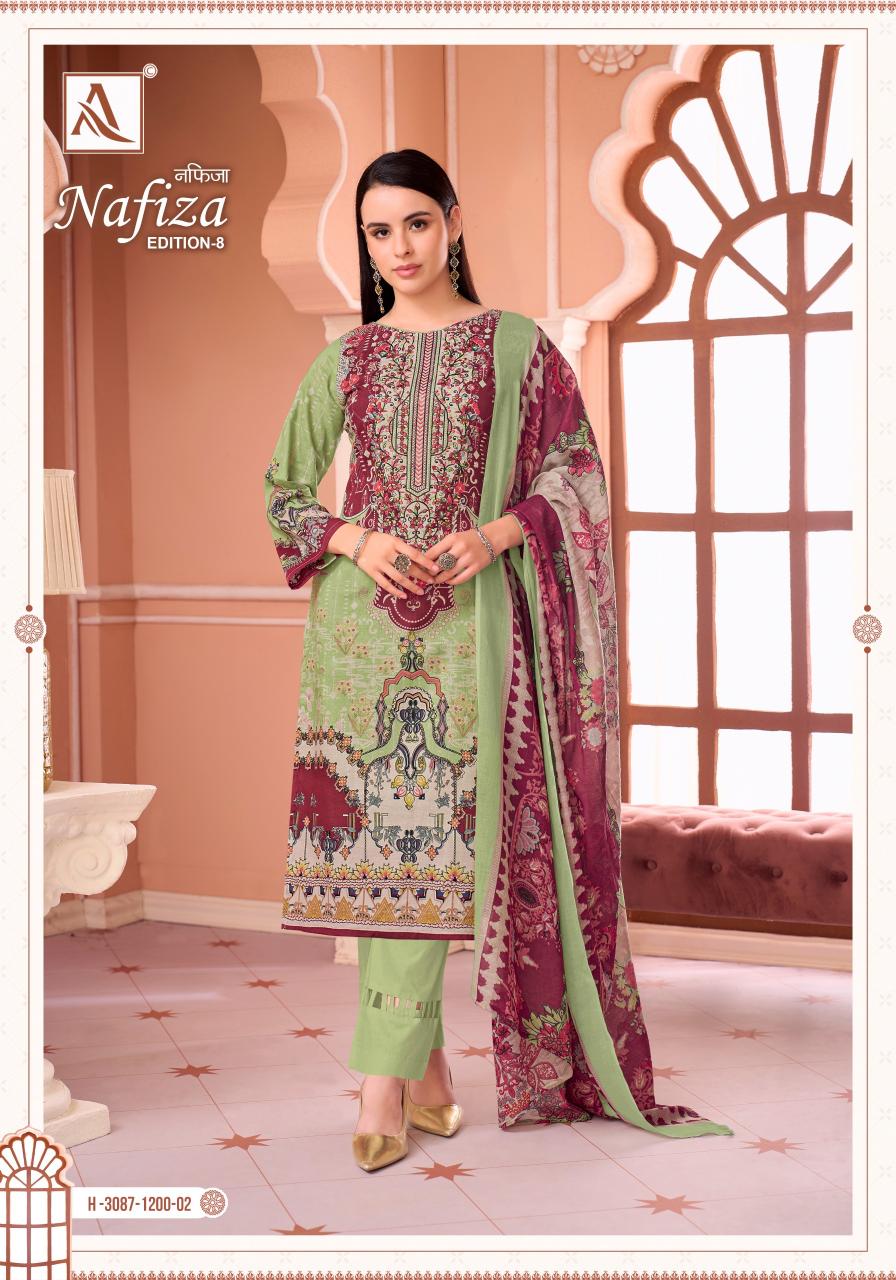 Alok Nafiza Vol 8 catalog surat dress material wholesale market
