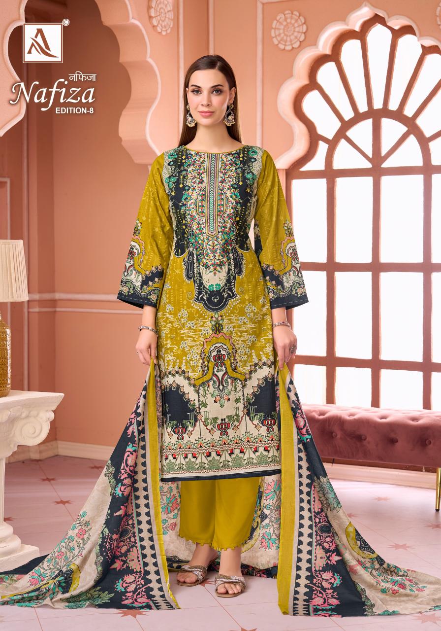 Alok Nafiza Vol 8 catalog surat dress material wholesale market