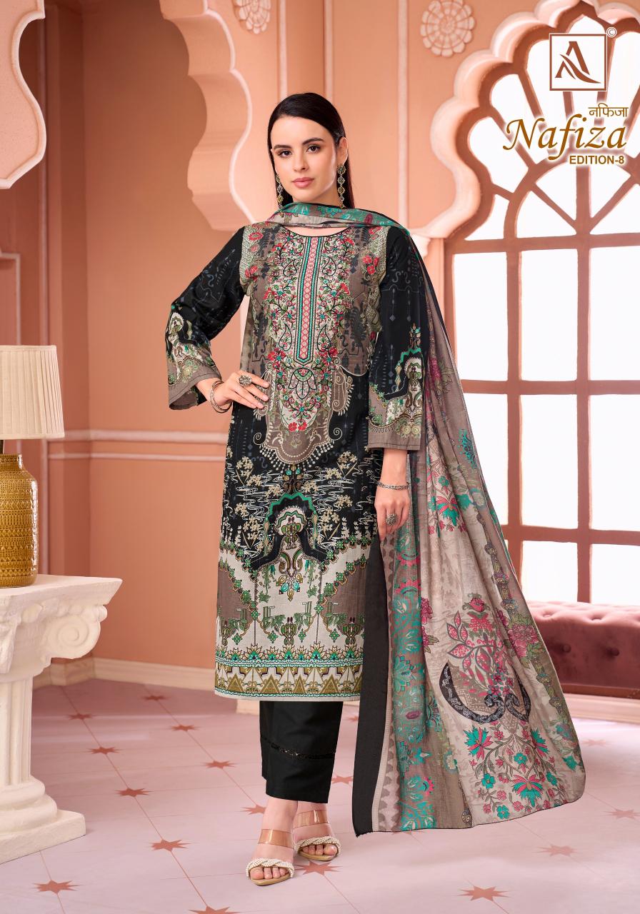 Alok Nafiza Vol 8 catalog surat dress material wholesale market