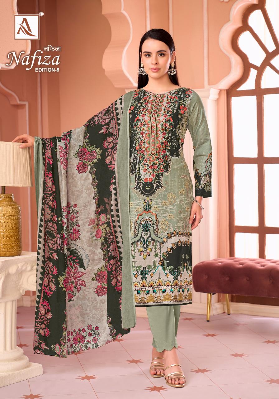 Alok Nafiza Vol 8 catalog surat dress material wholesale market