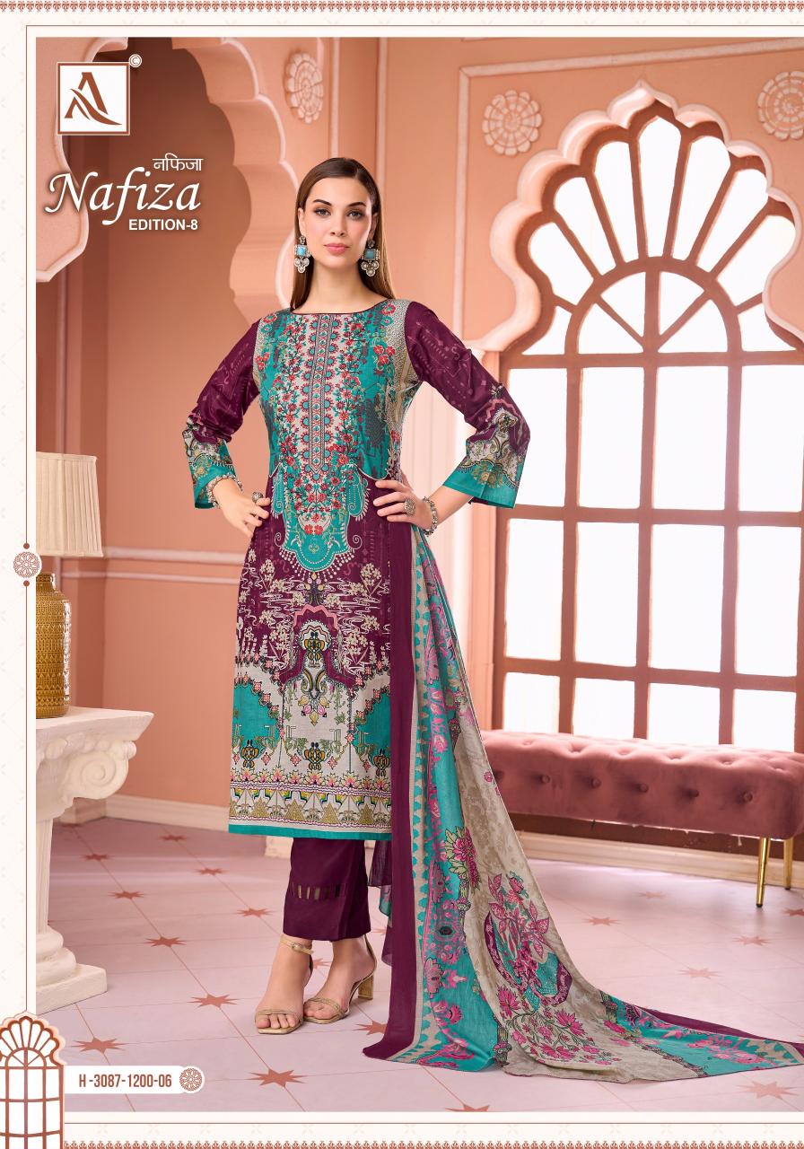 Alok Nafiza Vol 8 catalog surat dress material wholesale market