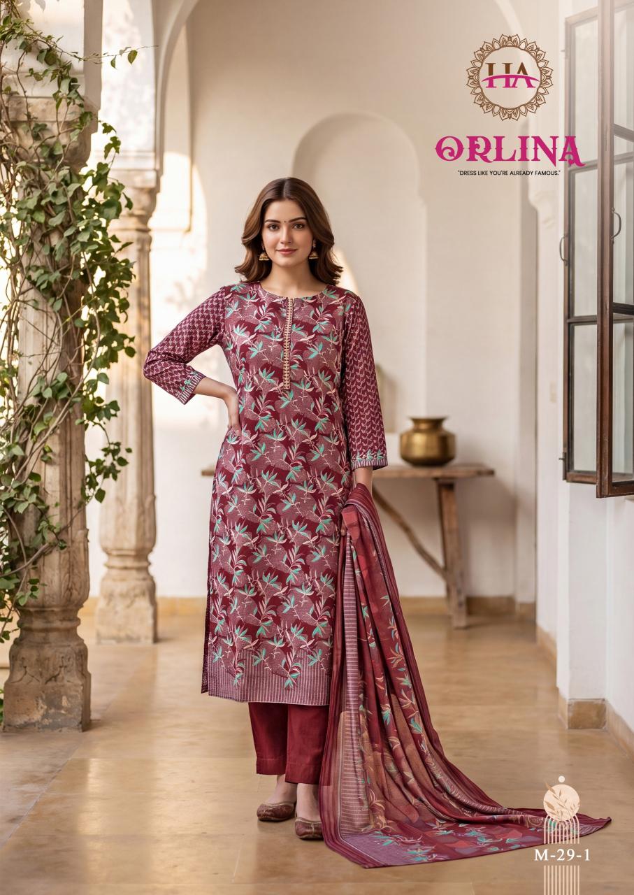 Alok Orlina catalog unstitched salwar dress materials in surat