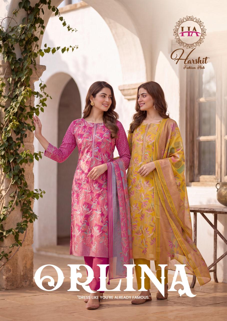 Alok Orlina catalog unstitched salwar dress materials in surat