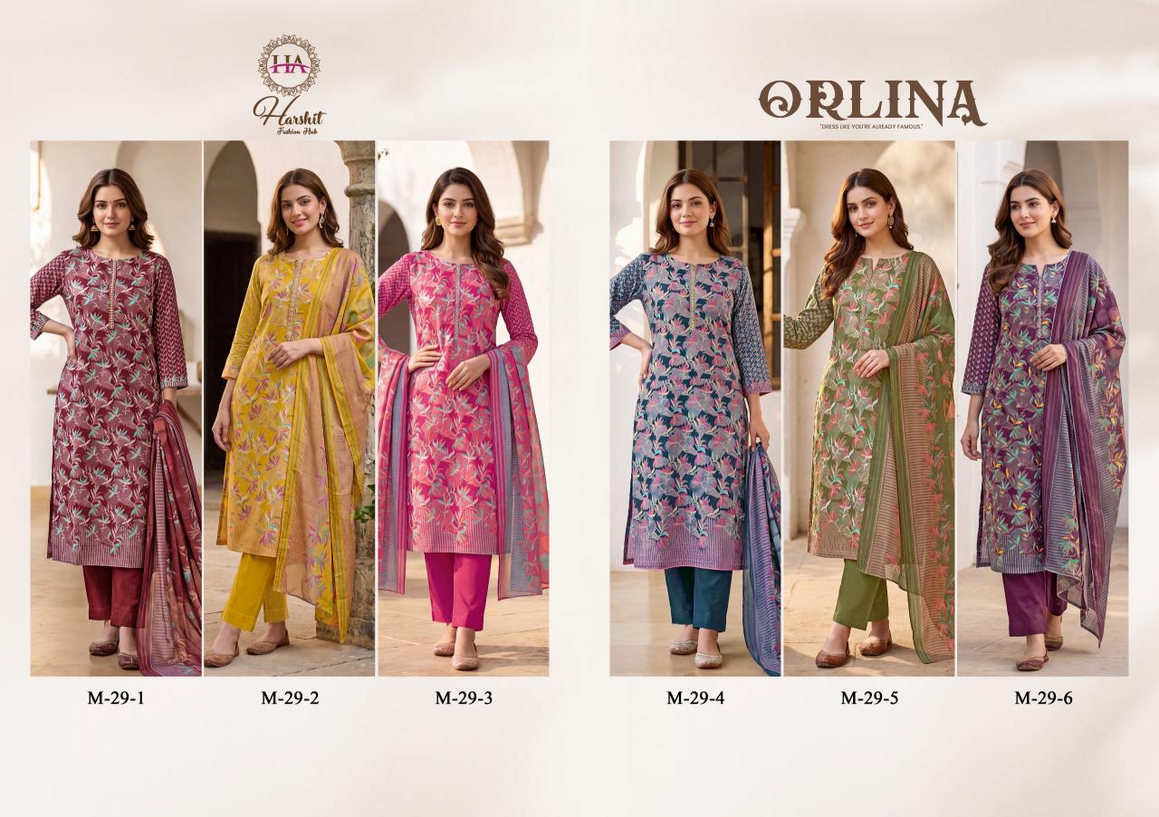 Alok Orlina catalog unstitched salwar dress materials in surat