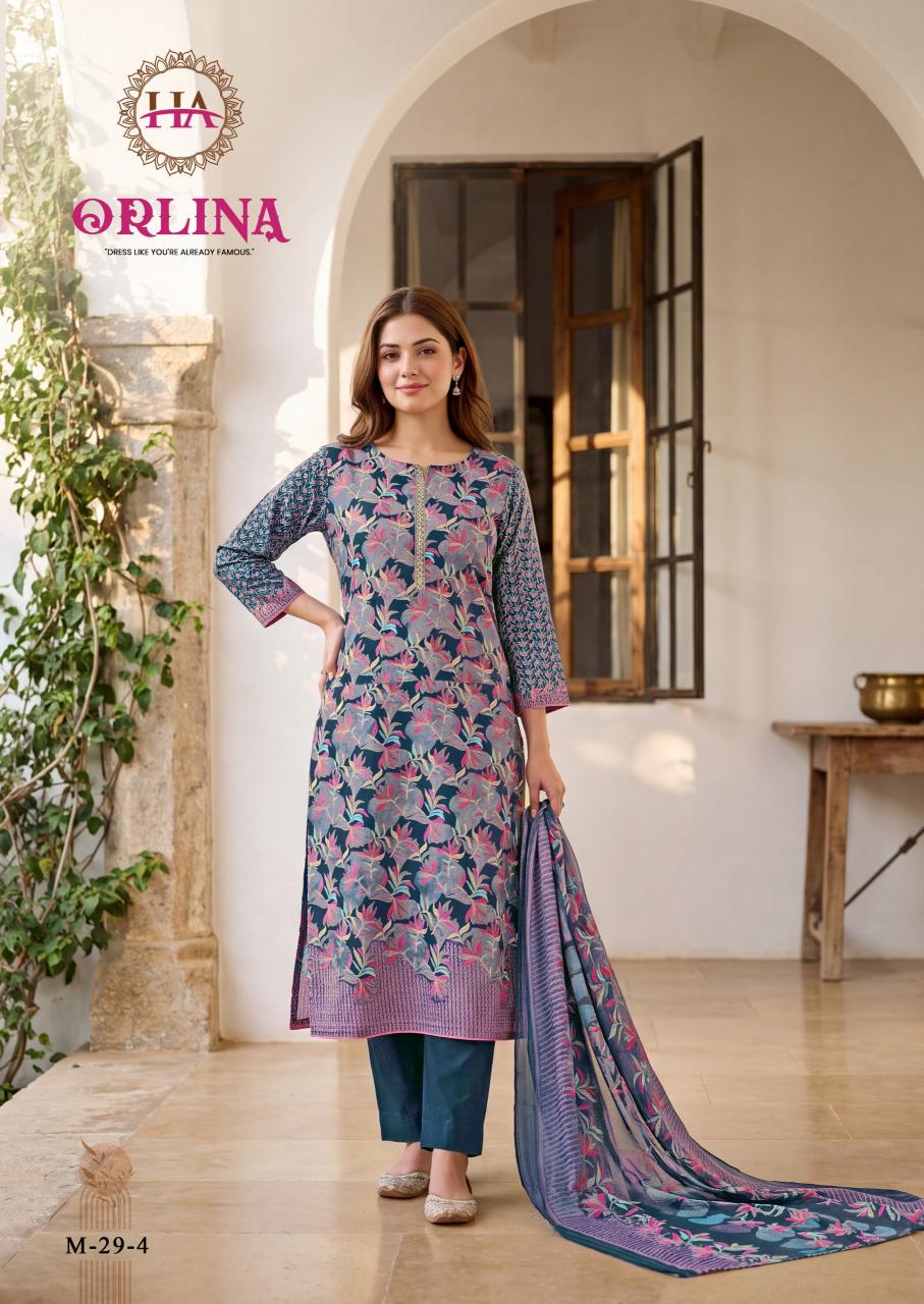 Alok Orlina catalog unstitched salwar dress materials in surat