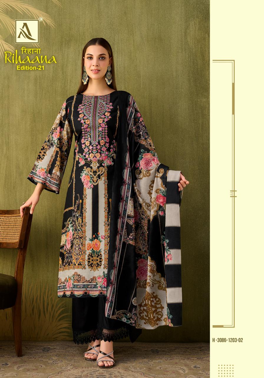 Alok Rihaana Vol 21 catalog ladies dress material manufacturers in surat