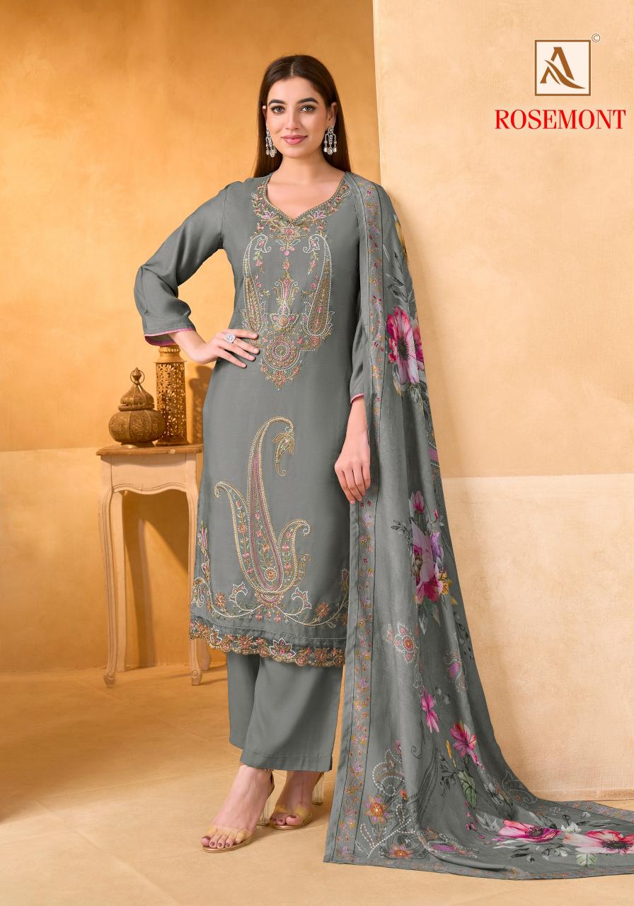 Alok Rosemont catalog ladies dress material wholesale market in surat